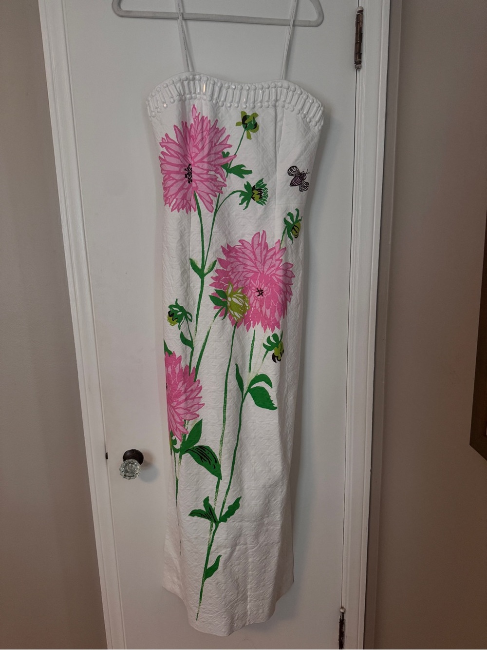 Lilly Pulitzer Elyse Floral Jacquard Strapless Maxi Dress - Picture 7 of 12
